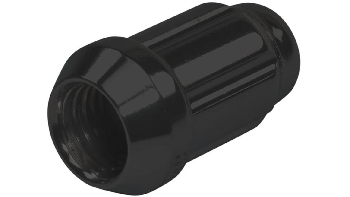 Ecrou+de+roue+M12x1.25+Noir+-+6-Spline+-+Conique